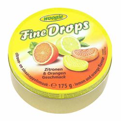 Bala Lata Fine Drops Laranja e Limão 175g - bestcandyz