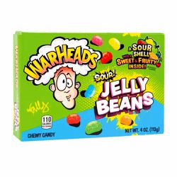 Bala Mastigável Warheads Sour Jelly Beans 113g - bestcandyz