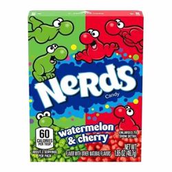 Balas Nerds Cereja e Melancia 46,7g - bestcandyz