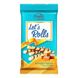 BOGUTTI WAFER LETS ROLLS SALTED CARAMEL 120G - bestcandyz