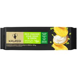 Snack De Arroz Sabor Queijo e Cebola Kalassi 100g - bestcandyz