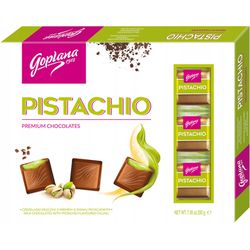 CAIXA DE CHOCOLATE GOPLANA PISTACHIO 200G - bestcandyz