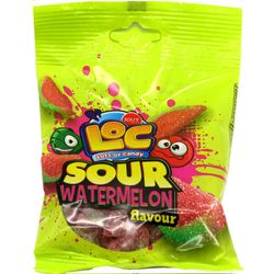 BALA DE GOMA SOUR DE MELANCIA 80G - bestcandyz