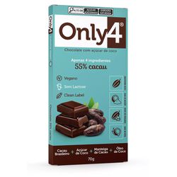 Chocolate Only4 55 % Cacau 70g - bestcandyz