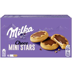 BISCOITO MILKA CHOCO MINI STARS 150G - bestcandyz