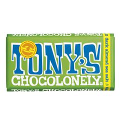 TONYS MEIO AMARGO COM AMENDOA E SAL MARINHO 90G - bestcandyz