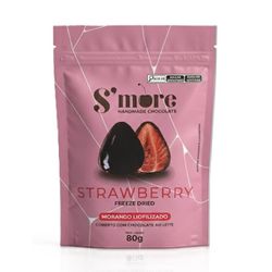 BOMBOM SMORE STRAWBERRY CHOCO AO LEITE 80G - bestcandyz