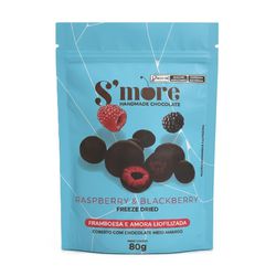 BOMBOM SMORE RASPBERRY BLACK CHOCO AMARGO 80G - bestcandyz