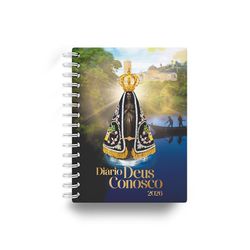 Diário Deus Conosco 2026 - N.S.Aparecida - Rio Paraiba - Wire-o - 33204 - Betânia Loja Catolica 