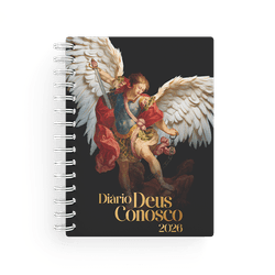 Diário Deus Conosco 2026 - São Miguel Arcanjo - Wire-o - 33203 - Betânia Loja Catolica 