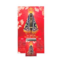 Folhinha de Nossa Senhora Aparecida 2026 - Coração de Mãe - 33124 - Betânia Loja Catolica 