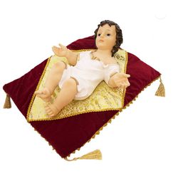 Imagem em Resina Menino Jesus 35 cm com manjedoura - 30685 - Betânia Loja Catolica 