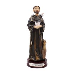 Imagem em Resina - São Francisco de Assis 15 cm - 32331 - Betânia Loja Catolica 