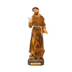 Imagem em Resina - São Francisco de Assis 23 cm - 25142 - Betânia Loja Catolica 
