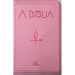 A Bíblia - zíper rosa - 31937 - Betânia Loja Catolica 