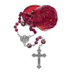 Terço Perfumado de Rosas 6mm- Santa Teresinha - 18940 - Betânia Loja Catolica 