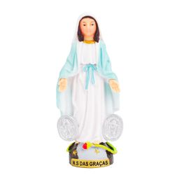 Imagem Plástico - Nossa Senhora Das Graças 8 cm - 30982 - Betânia Loja Catolica 