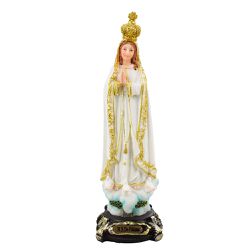 Imagem Resina : Nossa Senhora de Fátima 16 cm - 31782 - Betânia Loja Catolica 
