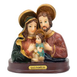 Imagem : Sagrada Família em Resina Busto - 10cm - 29192 - Betânia Loja Catolica 