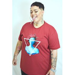 Camiseta Betta13 Medusa Triangle Bordô - camisetme... - Betta13
