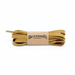 Cadarço Chato De Algodão Encerado 150cm Amarelo - BETTERMAN