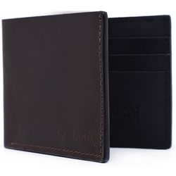 Carteira De Couro Atacama - Dark Brown/ Preto - BETTERMAN