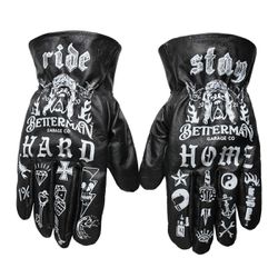  Luva de Couro Custom - Preta - BETTERMAN