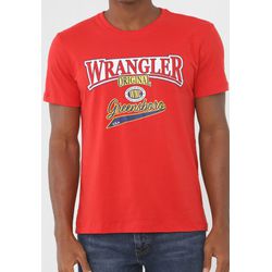 CAMISETA MASCULINA WRANGLER VERMELHA - WM8071VM - BHCOUNTRY