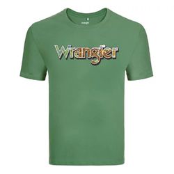 CAMISETA MASCULINA WRANGLER VERDE MUSGO - WM5621MU - BHCOUNTRY