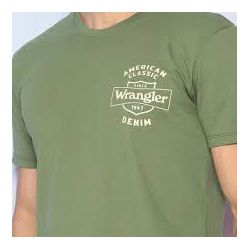 CAMISETA WRANGLER MASCULINA VERDE - WM5704 - BHCOUNTRY