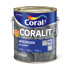 CORAL CORALIT ANTIFERRUGEM BRANCO 3,6L - Biadola Tintas