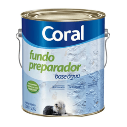 CORAL FUNDO PREPARADOR BASE AGUA INCOLOR 3,6L - Biadola Tintas