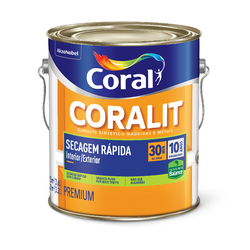 CORAL CORALIT ZERO SECAGEM RAPIDA ACETINADO BRANCO... - Biadola Tintas