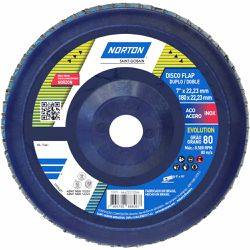 NORTON FLAP DISC R822 EVOLUTION P080 180X22 - 7 - Biadola Tintas