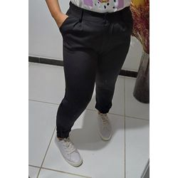 CALÇA ALFAIATARIA PRETA - 1208 - Biavic Boutique