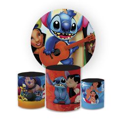 Kit Capa Painel Redondo + Trio Cilindros Decoração... - Loja | Bibi Painéis