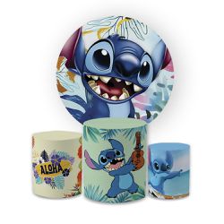 Kit Capa Painel Redondo + Trio Cilindros Decoração... - Loja | Bibi Painéis