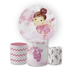 Kit Capa Painel Redondo + Trio Cilindros Decoração... - Loja | Bibi Painéis