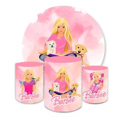 Kit Capa Painel Redondo + Trio Cilindros Decoração... - Loja | Bibi Painéis
