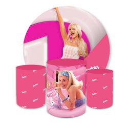 Kit Capa Painel Redondo + Trio Cilindros Decoração... - Loja | Bibi Painéis