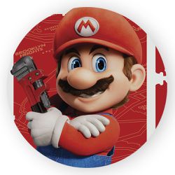 Capa Painel Redondo Decorativo Super Mario - Loja | Bibi Painéis