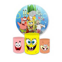 Kit Capa Painel Redondo + Trio Cilindros Decoração... - Loja | Bibi Painéis