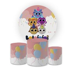 Kit Capa Painel Redondo + Trio Cilindros Decoração... - Loja | Bibi Painéis
