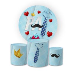 Kit Capa Painel Redondo + Trio Cilindros Decoração... - Loja | Bibi Painéis
