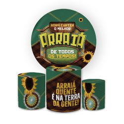 Kit Capa Painel Redondo + Trio Cilindros Decoração... - Loja | Bibi Painéis