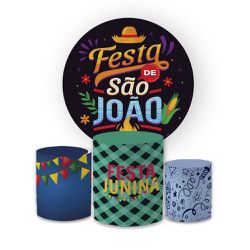 Kit Capa Painel Redondo + Trio Cilindros Decoração... - Loja | Bibi Painéis