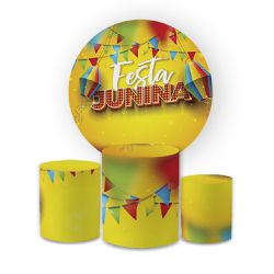 Kit Capa Painel Redondo + Trio Cilindros Decoração... - Loja | Bibi Painéis