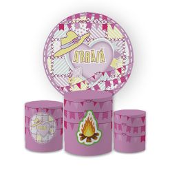 Kit Capa Painel Redondo + Trio Cilindros Decoração... - Loja | Bibi Painéis
