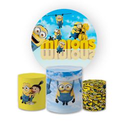 Kit Capa Painel Redondo + Trio Cilindros Decoração... - Loja | Bibi Painéis