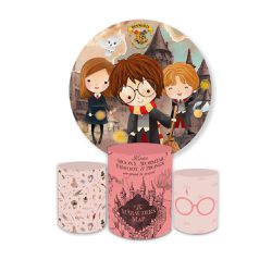 Kit Capa Painel Redondo + Trio Cilindros Decoração... - Loja | Bibi Painéis